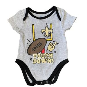 NFL New Orleans Saints Football Onesie Size 0-3 months